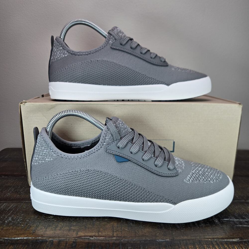 Vessi Weekend 1.5 Sneaker Womens Size 9 Waterproof Shoes Concrete Gray White